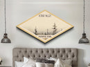 Kobuk Valley National Park Diamond Shaped Adventure Poster Wall Art Artwork Print, Canvas Wall Art, Travel Gift, Alaska Landscape