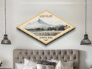Lassen Volcanic National Park Adventure Print Wall Art Texture Print, Travel Decor, Midcentury Modern Retro Decor California Landscape