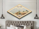 Mesa Verde National Park Diamond Shaped Travel Poster Canvas Art Print, Canvas Wall Art, Travel Gift, Colorado Landscape