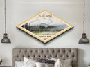 Mount Rainier National Park Travel Poster Canvas Texture Print, Travel Decor, Midcentury Modern Retro Decor Washington Landscape