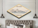 North Cascades National Park Travel Poster Canvas Texture Print, Travel Decor, Midcentury Modern Retro Decor Washington Landscape
