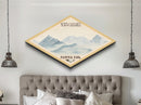 Retro North Cascades National Park Travel Poster Wall Art Texture Print, Travel Decor, Midcentury Modern Decor Washington Landscape