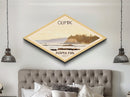 Retro Olympic National Park Travel Poster Canvas Texture Print, Travel Decor, Midcentury Modern Decor Washington Landscape