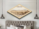 Retro Petrified Forest National Park Travel Poster Canvas Texture Print, Travel Decor, Midcentury Modern Decor Arizona Landscape
