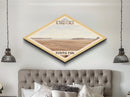 Petrified Forest National Park Diamond Shaped Travel Poster Canvas Art Print, Canvas Wall Art, Travel Gift, Arizona Landscape