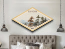 Rocky Mountain National Park Diamond Shaped Travel Print Wall Art Art Print, Canvas Wall Art, Travel Gift, Colorado Landscape