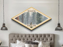 Sequoia National Park Diamond Shaped Travel Poster Canvas Art Print, Canvas Wall Art, Travel Gift, California Landscape