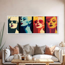 Pop Art Print, Kitchen Wall Decor, Framed Canvas Print, Warhol Inspired Colorful MCM Pop Art, Midcentury Modern