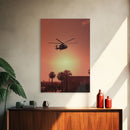 Helicopter, Chopper, Aviation Art, Helicopter Gifts, Canvas Print, Wall Hanging, Portrait Art, House Wall Art, Family Room Art, RV Decor