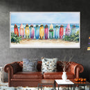 Tropical Christmas decor, beach Christmas decor, Christmas beach art, canvas print, Christmas wall art, beach Christmas