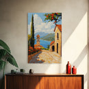 Positano Italy Canvas Print - Italy Oil Painting Print Wall Art - Amalfi Coast - Vacation Gift Idea - Travel Gift