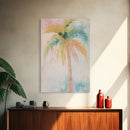 Oil Painting Print of a Palm Tree, Coastal Decor, Beach House Art, Beach Art, Vacation Gift, Pink Decor, Preppy Decor, Preppy Art