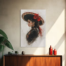 The Matador - Framed Canvas Print - Spanish Style Art - Cultural Home Decor
