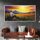 Oil Painting Print of an El Campesino - Mexican American Wall Art - Framed Canvas Print - Mexican Folk Art - Chicano Wall Art - Mexicano Art
