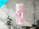 Elegant Mehndi Hand Art Framed Canvas Print - Light Pink Wall Art, Botanical Prints, Whimsical Art, Yoga Art, Gift Idea Her, Bedroom Decor
