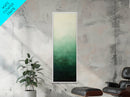 Sage Green Ombre Framed Canvas Print Minimalist Abstract Art Vertical Wall Decor Modern Green Wall Art Bedroom Accent Piece
