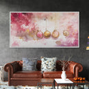 Gold Necklace Art Framed Canvas Print Pink Abstract Art Minimalist Art Light Pink Wall Art Boho Wall Art Bedroom Art Rustic Decor