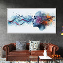 Vibrant Feminine Energy Canvas Print - Abstract Goddess Art Therapy Wall Decor - Whimsical Moody Brain Art for Home Office
