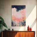 Moody dark romance painting with gold accents framed canvas print autumn-inspired wall decor rustic wabi sabi art farmhouse gift