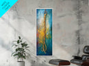 Nautical Rope, Coastal Decor, Rustic Wall Art, Nautical Painting, Wabi Sabi Art, Framed Canvas Print, Bedroom Art, Gift Idea