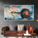Rustic Cast Iron, Canvas Print, food review kitchen art, farmhouse art, rustic wall art, wabi sabi wall art, extra wide art