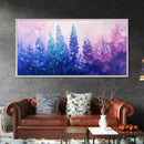 Purple Wildflower Painting, botanical prints, wildflower painting, pink abstract art, floral wall art, framed canvas print, pink art