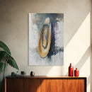 Abstract Oyster, oyster painting, oyster shell painting, coastal wall art, wabi sabi art, neutral wall art, canvas print, home decor