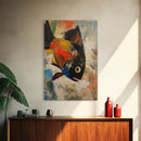 Colorful Fish, Koi Fish Painting, Whimsical Art, Nautical Decor, Living Room Art, Canvas Print, Gift Idea