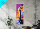 Lone Tree, Coastal Sunset Art, Framed Canvas Print, Nature Landscape Art, Vibrant Sky Decor, Serene Home Art, Relaxing Wall Art