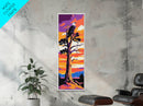 Majestic Eagle, Sunset Tree, Framed Canvas Print, Wildlife Art, Patriotic Home Decor, Nature Wall Art, Office Gift, Rustic Decor