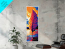 Autumn Leaf, Vibrant Nature Art, Sunset Wall Decor, Boho Canvas Print, Fall Home Decor, Living Room Wall Art, Office Art