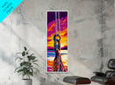 Swing Rope, Nautical Wall Art, Sunset Canvas Print, Coastal Home Decor, Beach House Art, Living Room Artwork, Boho Aesthetic