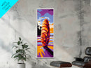 Abstract Shell, Vibrant Coastal Art, Ocean Print, Colorful Beach House Decor, Unique Nautical Aesthetic, Modern Wall Art, Canvas Print