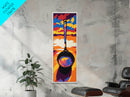 Sunrise Pan, Kitchen Wall Art, Culinary Aesthetic, Framed Canvas Print, Cooking Inspired Decor, Retro Style, Unique Chef Gift, Modern Art