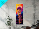Jellyfish Glow, Ocean Fantasy, Underwater Art, Framed Canvas Print, Coastal Home Decor, Surreal Wall Art, Sea Life Aesthetic, Beach Art