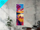 Canoe Sunset, Lake Adventure, Tranquil Waters, Framed Canvas Print, Nature Lover Gift, Outdoor Inspired Art, Cabin Decor, Living Room Art