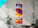 Beach Umbrella, Colorful Seaside Art, Summer Scene, Relaxing Coastal Decor, Bright Vacation Home Print, Tropical Wall Art, Canvas Print