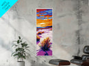 Desert, Sunset, Landscape, Bushes, Canvas Print, Nature Wall Art, Southwest Decor, Boho Art, Bedroom Wall Art, Colorful Sunset Art