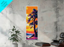 Majestic Tree, Golden Sunset, Nature Serenity, Framed Canvas Print, Rustic Wall Art, Living Room Decor, Vibrant Colors, Autumn Vibes