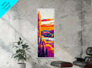 Golden Prairie, Sunset Horizon, Wheat Field, Rural Scene, Framed Canvas Print, Rustic Farmhouse Art, Autumn Wall Art, Cozy Decor