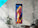 King Cobra, Vibrant Reptile, Wildlife Art, Canvas Print, Snake Painting, Bold Color Home Decor, Nature Lover Gift, Office Wall Art
