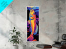 Golden Fish, Fishing, Bold, Vibrant, Canvas Print, Fisherman Wall Art, Outdoor Enthusiast Decor, Man Cave Artwork, Unique Nature Art
