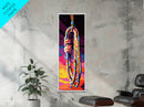 Sunset Landscape, Vibrant Wall Art, Boho Home Decor, Framed Canvas Print, Colorful Nature Painting, Living Room Wall Art