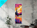 Wilderness Trail, Colorful Landscape, Nature Lover Art, Framed Canvas Print, Adventure Home Decor, Hiking Wall Art