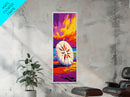 Sand Dollar Beach, Coastal Boho Art, Vibrant Ocean Scene, Framed Canvas Print, Warm Sunset, Nautical Home Decor, Serene Wall Art