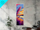 Windy Grassland, Nature Wall Art, Serene Lakeside Scene, Framed Canvas Print, Boho Landscape, Warm Autumn Colors, Minimalist Aesthetic