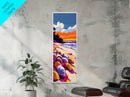 Beach Shells, Vibrant Coastal, Ocean Decor, Canvas Print, Boho Beach House, Bathroom Wall Art, Seashell Theme, Nautical Art