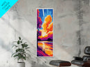 Cosmic Reflection, Celestial Sunset, Colorful Nature Print, Framed Canvas Print, Fantasy Wall Art, Dreamy Home Decor, Office Art