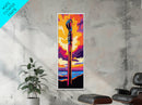 Lighthouse Sunset, Nautical Scene, Coastal View, Maritime Art, Framed Canvas Print, Beach House Decor, Ocean Lover Gift, Wall Art