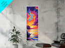 Ocean Sunset, Waves & Sky, Coastal Beauty, Canvas Print, Beach House Art, Nautical Wall Decor, Relaxing Home Accent, Summer Vibes